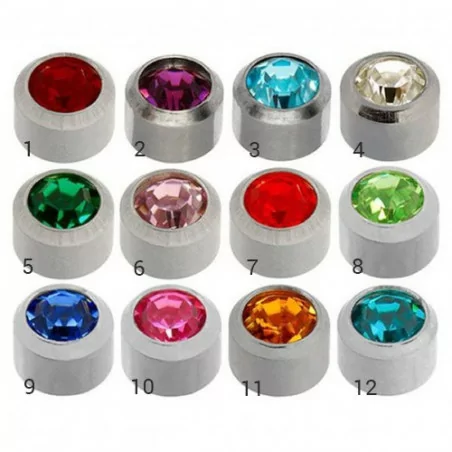 Caflon® sterile colorful earrings (Silver)