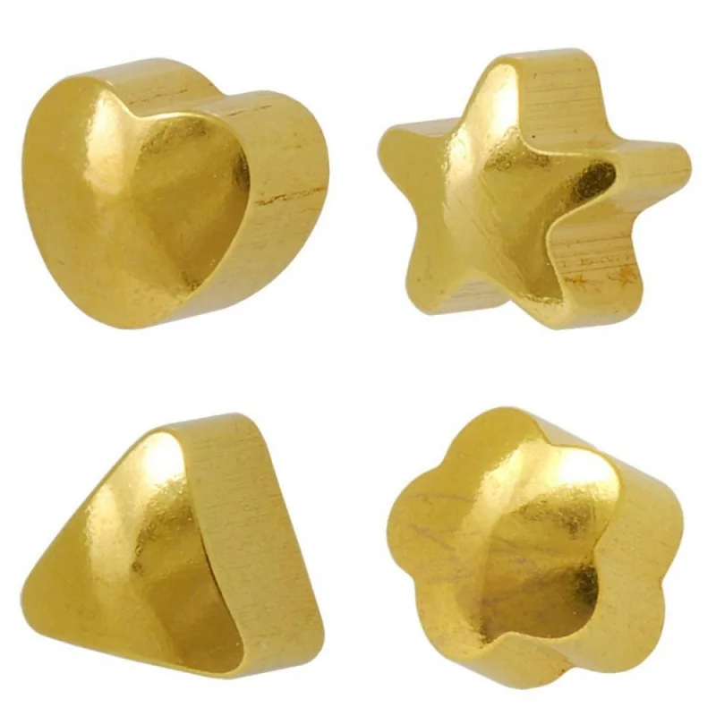 Vergoldete geformte Ohrringe von Caflon®