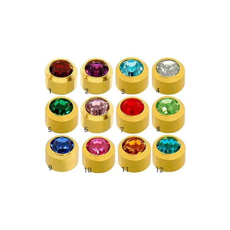 Caflon® MINI sterile colorful earrings (Gold Plated)