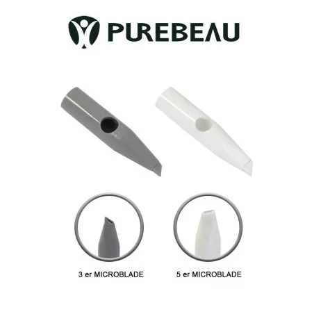 Purebeau 3er - 5er flat needle cap microblade (1pcs.)