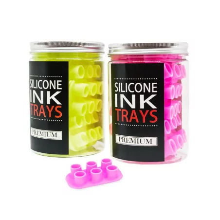 Premium silicone ink cups - trays (6 holes) 12 pcs.