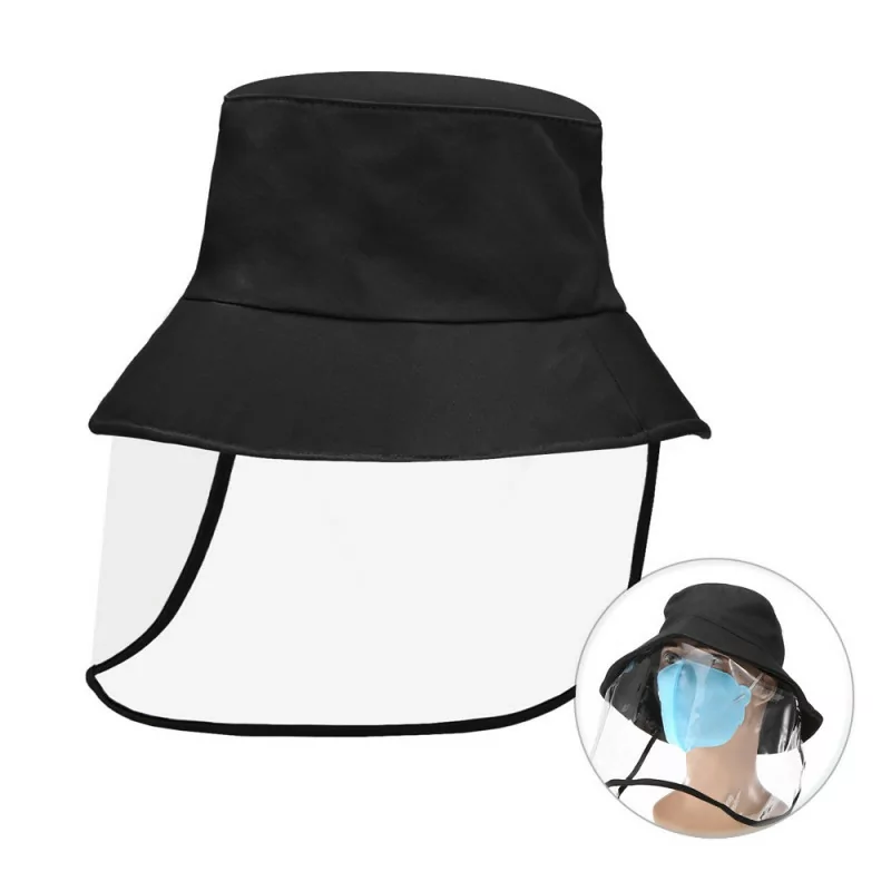 Protective shield with hat (transparent) 1 pcs.