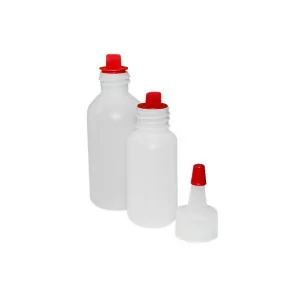 Plastic bottle - with two caps (30 - 60ml.) 1 pcs.
