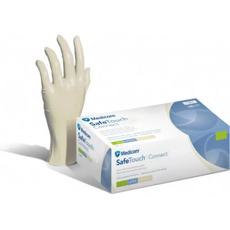 MEDICOM Safe Touch Connect Vitals Latex Gloves (S/M/L)