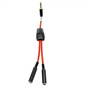 Kontakta kabelis ar dubultu savienotāju (sarkans)
