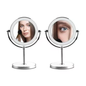 Круглое зеркало для макияжа MC60 со LED