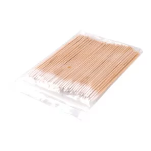 Disposable Wood Cusp Cotton Swabs (100pcs)