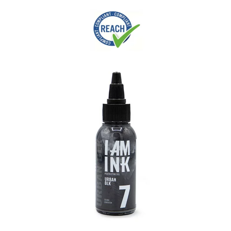 I Am Ink Second Generation 7 Urban Black (50ml/100m) REACH 2022 Approved