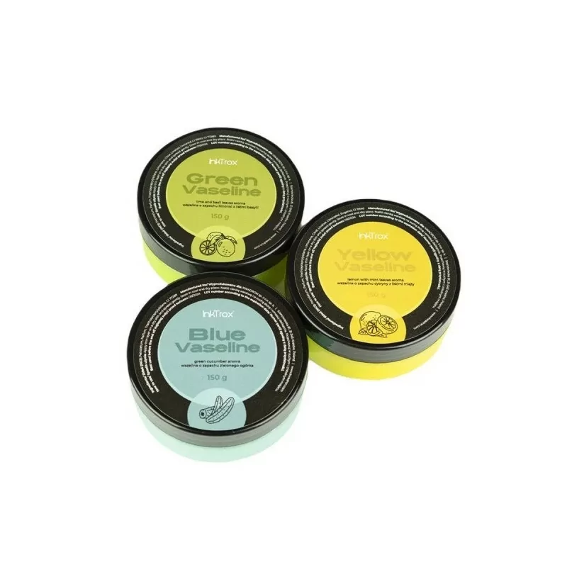 InkTrox Set Fresh is a set of three specialized cosmetic vaseline with wonderful fragrances.
