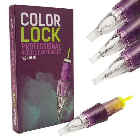 Color Lock Round Tip Tattoo And PMU Cartridges (1pcs)