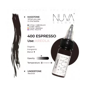 Nuva Colors 400 Espresso Areola Pigment (15ml) REACH Approved