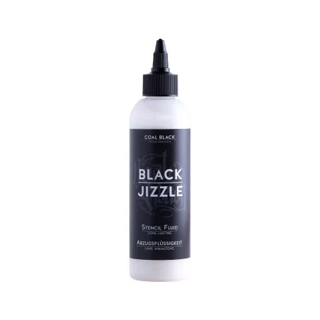 Coal Black Black Jizzle Stencil Fluid (200ml)